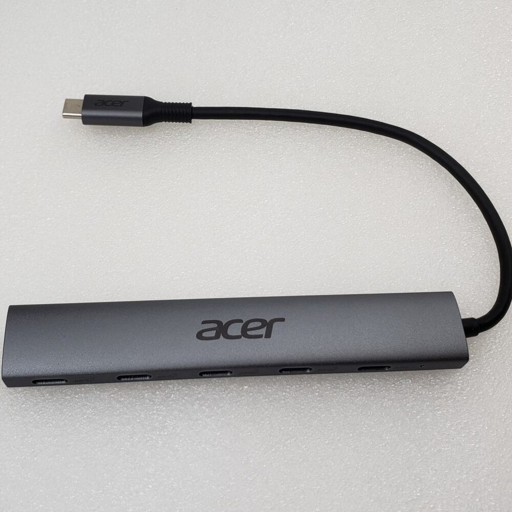 Acer USB-C Hub Multiport Adapter 5-in-1 Type-C Data Hub with Power Delivery